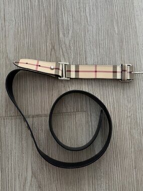 Burberry Plaid Belt